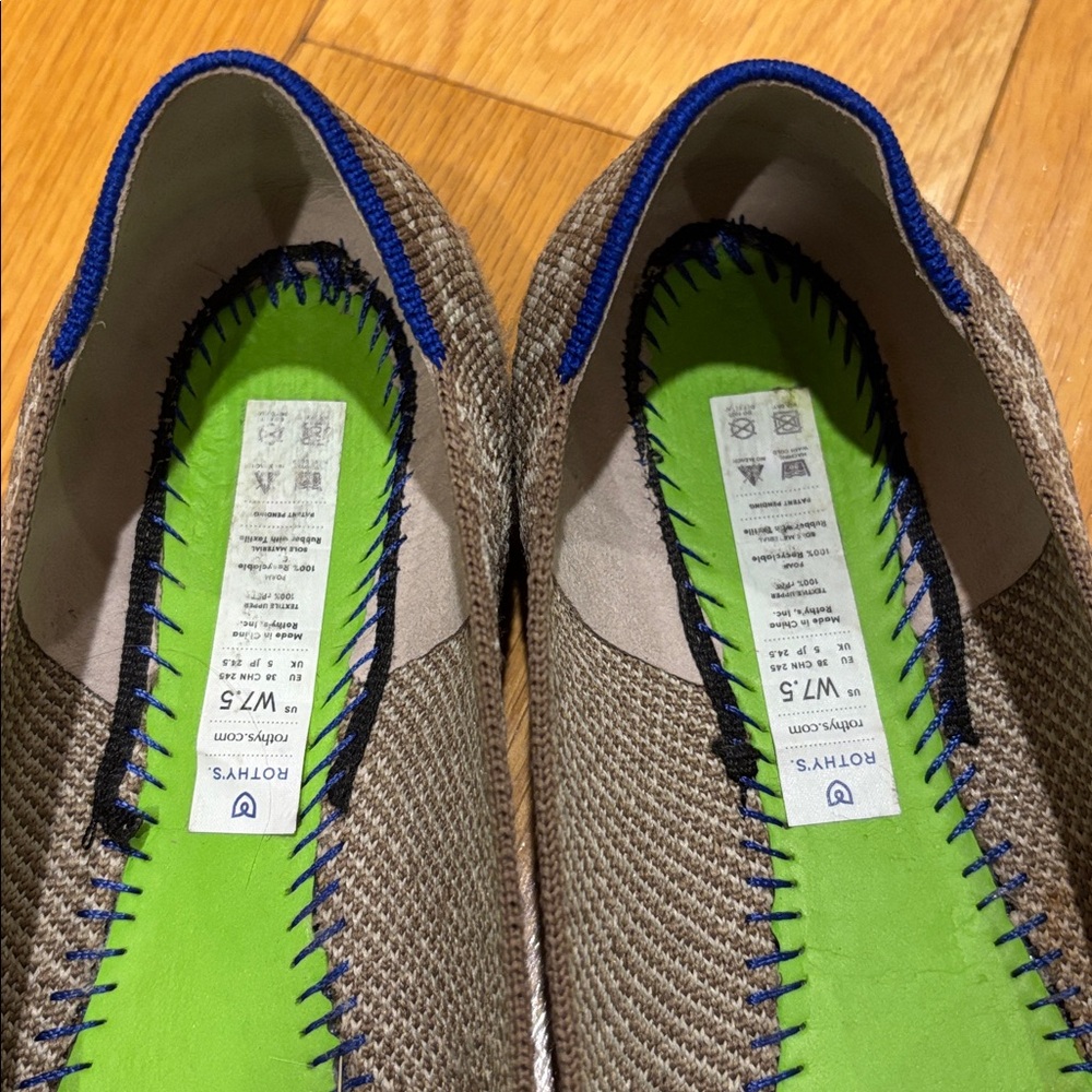 Rothy’s The Flat Round toe in Portabello Spot print 7.5 - Picture 10 of 12